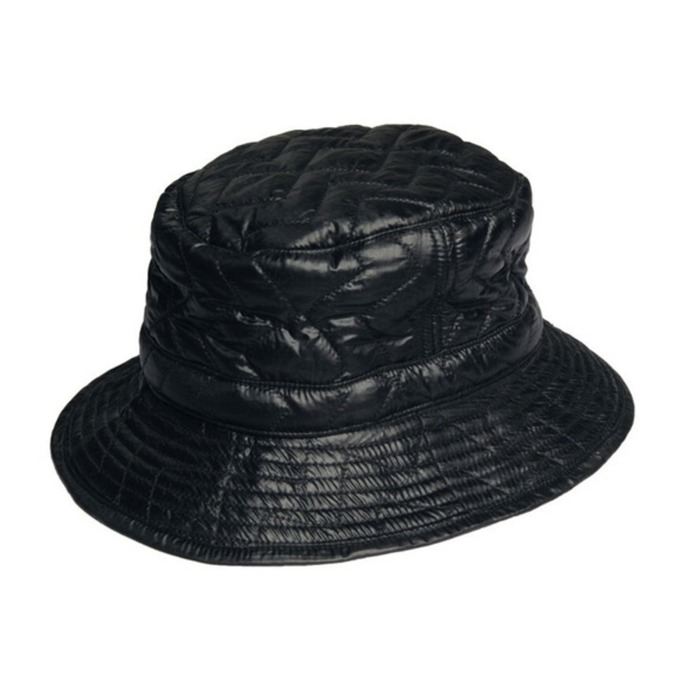 Monitaly Quilted Bucket Hat-Black